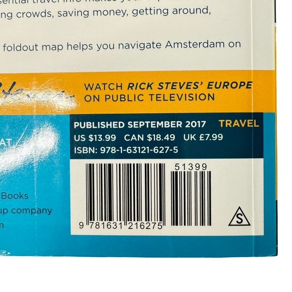 Amsterdam Set Michelin Street Map and Rick Steves Pocket Guidebook Travel - Picture 7 of 16